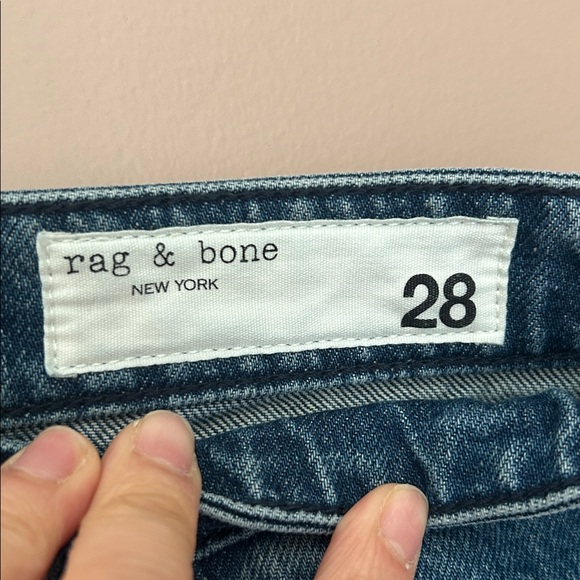 Rag &Bone Rachel Barrel Leg Siesta Super High-Rise Rigid Jean ButtonFly Size 28 - Picture 14 of 14
